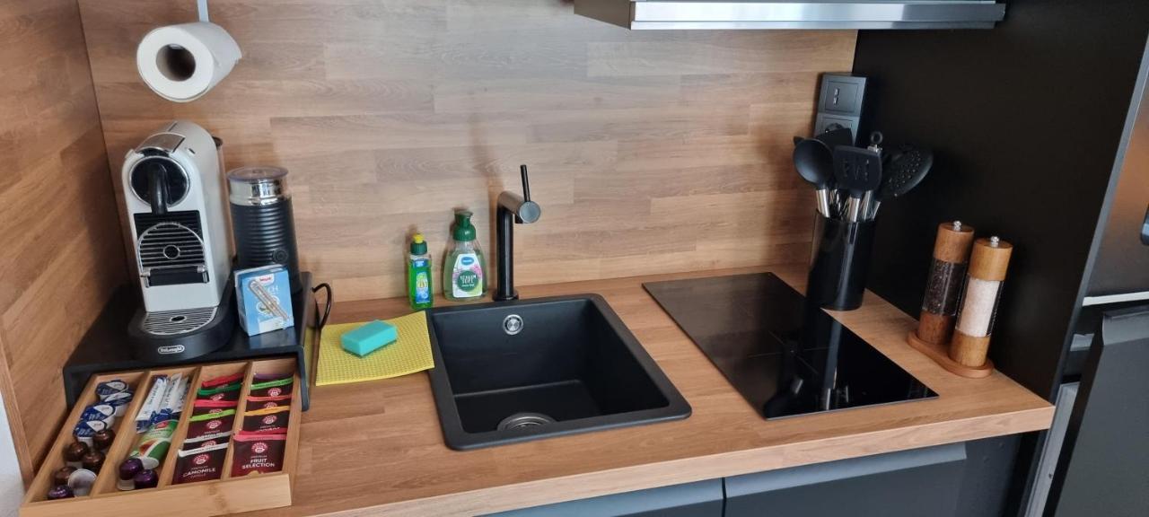 Federnest - Luxus-Studio - Kingsize Boxspringbett - Home-Office Mit Monitor Und Drucker - 11 Min Hbf 杜伊斯堡 外观 照片