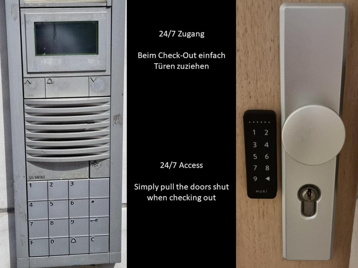 Federnest - Luxus-Studio - Kingsize Boxspringbett - Home-Office Mit Monitor Und Drucker - 11 Min Hbf 杜伊斯堡 外观 照片